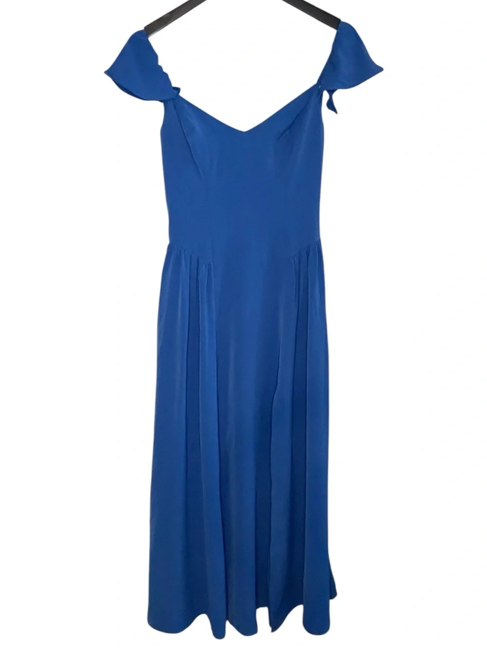 Abercrombie & Fitch Royal Blue Off-The Shoulder Maxi Dress